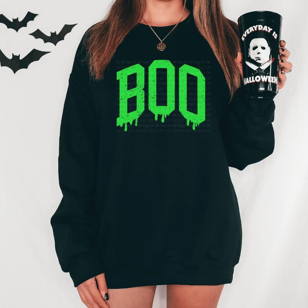 BOO Black Crewneck