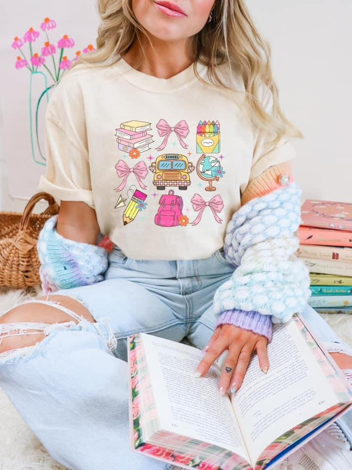 School Supplies Ivory T-Shirt