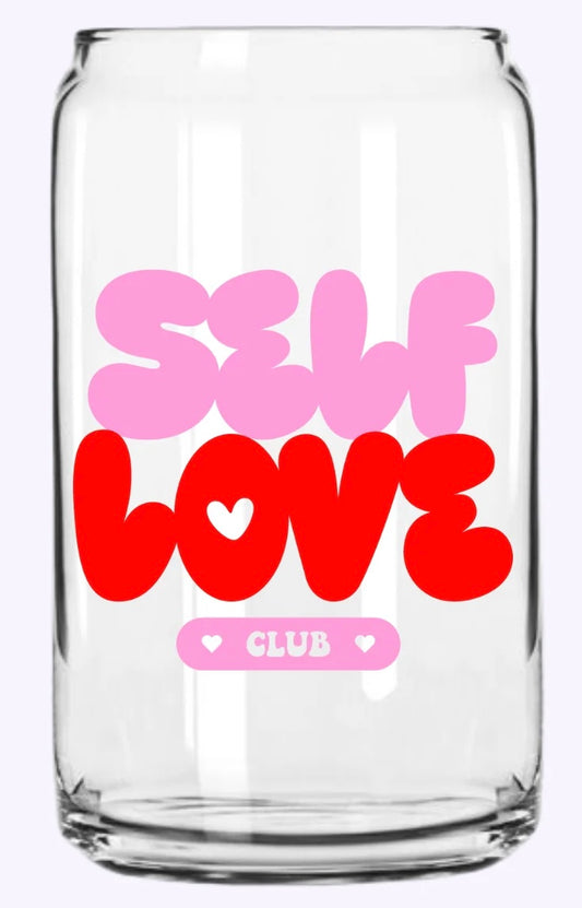 Self Love Club Glass Cup