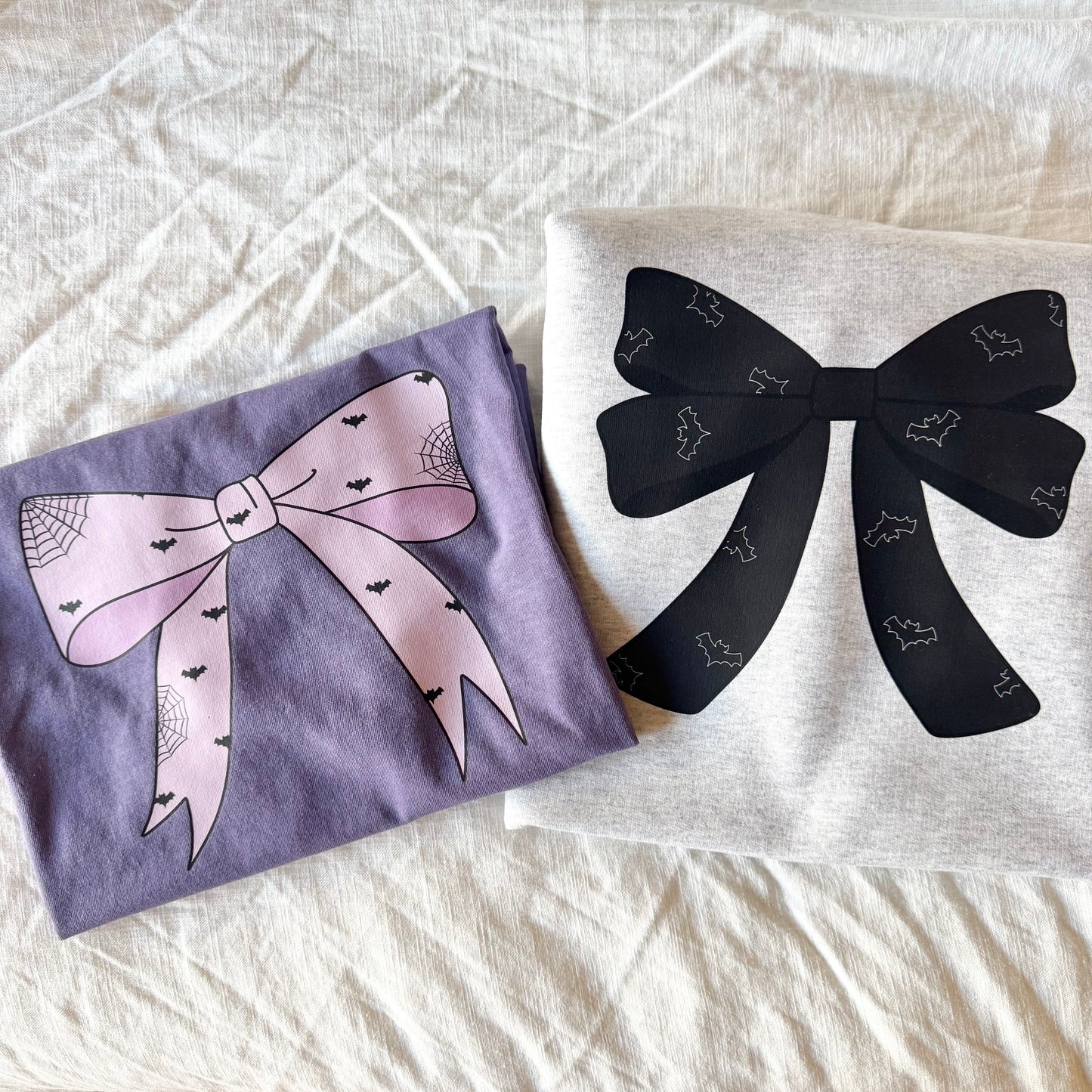 Spooky Coquette Ash Gray Crewneck