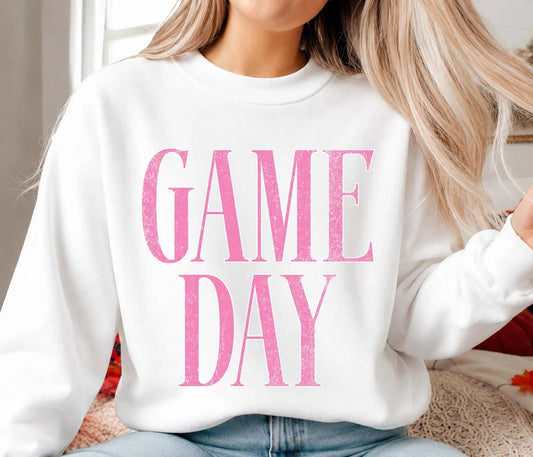 Game Day White Crewneck