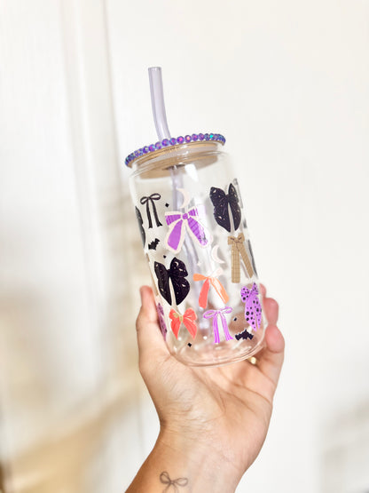 Spooky Coquette Glass Cup