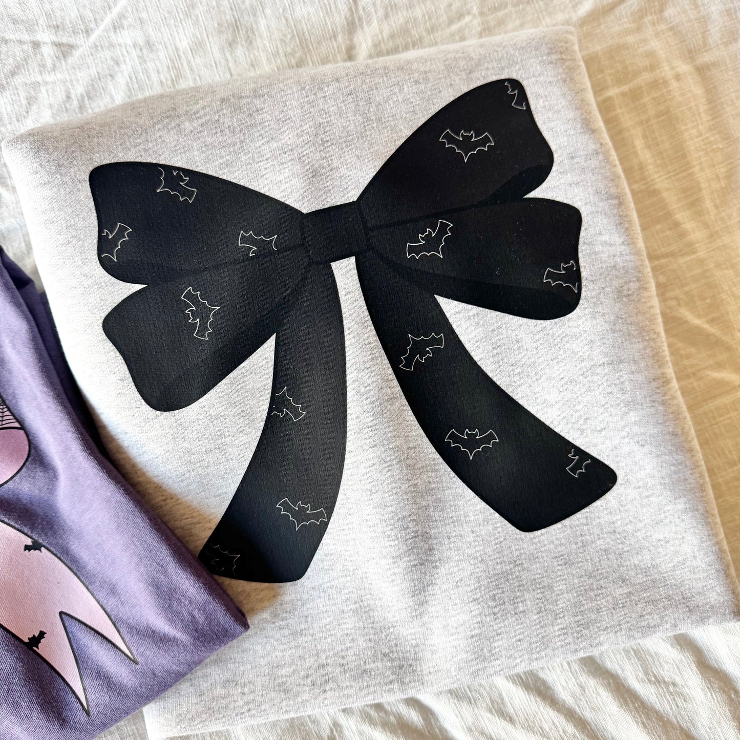 Spooky Coquette Ash Gray Crewneck